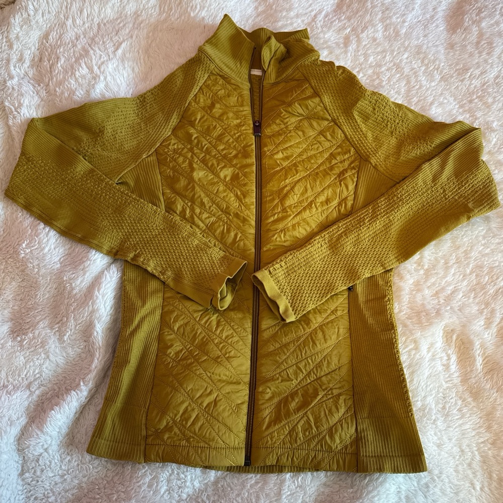 Athleta Mustard zip-up